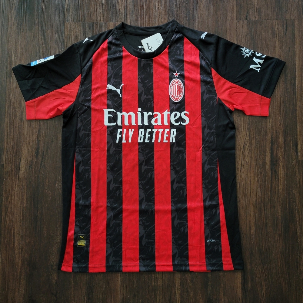 Luka Modric #14 AC Milan New Men's Seria A 2025/26 Puma Home Soccer Jersey
